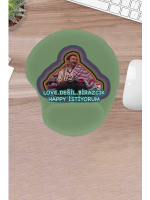 Karmat Damla, Burhan Altıntop Karakteri Komik Yazılı Mousepad, Bilek Destekli Konforlu Mousepad, Fare Pedi