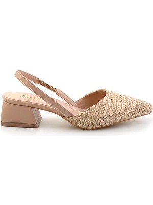 Bambi Bej  Kadın Klasik Topuklu Ayakkabı K01823122118