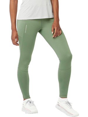 Salomon Cross Run 28'' Tight Kadın Yeşil Koşu Taytı