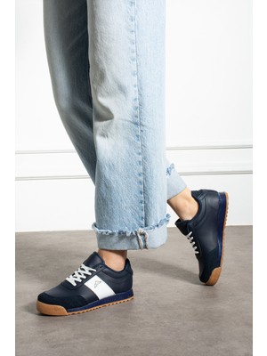 Günlük Unisex Sneaker Bağcıklı Şeritli Ergonomik Spor Ayakkabı