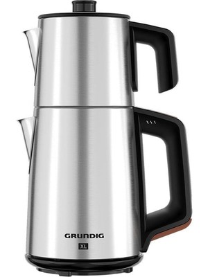 Grundig Tm 4582I Inox XXL Çay Makinesi 1.2 lt Demlik Kapasitesi ve 1.7 lt Su Isıtıcı Çelik Malzemeden