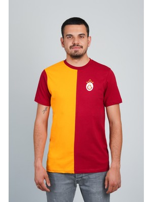 Galatasaray 5 Yıldız Parçalı T-Shirt Yaz Mevsimi İçin Pamuklu Rahat Tasarım