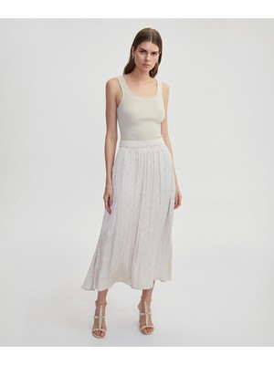 Hotfix Baskılı Kumaş Mix Elbise IS1250002372003