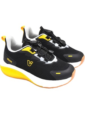 Vicco Knit 346.F25Y.153 Phlon Hafif Taban Cırtlı Çocuk Spor Ayakkabı Siyah