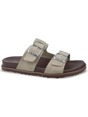 Ceyo 9989 Anatomik Taban Erkek Terlik Bej 40-45