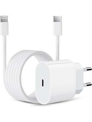 Eta Tech Apple iPhone Tüm Serilerle Uyumlu Hızlı Şarj Aleti Adaptör Kablo Plus 6 7 8 x 11 12 13 14 Pro Max