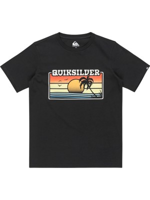 Quiksilver Ev Sun Faded Yth Erkek Çocuk Siyah Tişört