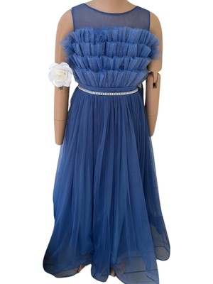 Beli Taşlı Püsküllü Abiye 2307