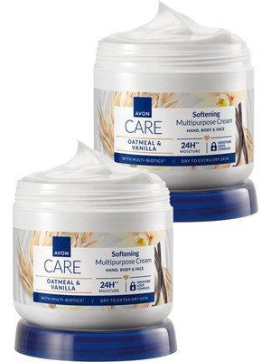 Avon Care Vanilya Içeren E Vitaminli Kuru Ciltler Için Çok Amaçlı Krem 400 Ml. Ikili Set