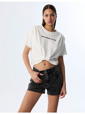 Slogan Baskılı T-Shırt TS1250070244002