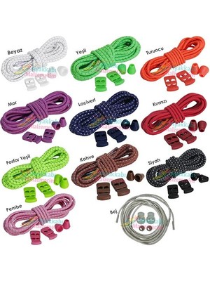 Dopar Akıllı Kilitli Ayakkabı Bağcığı Elastik 100 cm