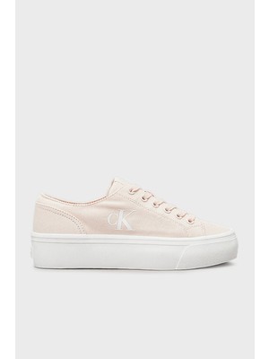 Calvin Klein Pamuk Karışımlı Kanvas Ayakkabı YW0YW01763TGE Bayan Ayakkabı YW0YW01763 Tge
