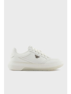 Emporio Armani Logolu Kalın Taban Sneaker Ayakkabı Erkek Ayakkabı X4X633 XR325 M801