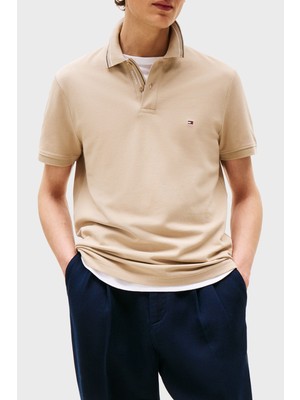 Tommy Hilfiger Pamuklu Regular Fit Düğmeli Polo Yaka T Shirt Erkek Polo Yaka T Shirt MW0MW38459 Rbt