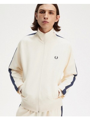 Fred Perry Erkek Krem Logo Detaylı Ceket