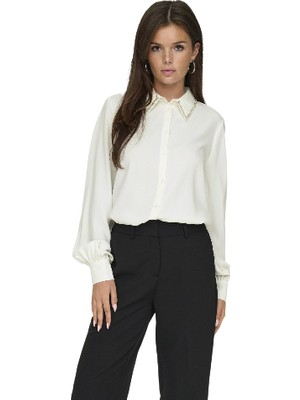 Kadın Parlak Yaka Detaylı Gömlek 15331800