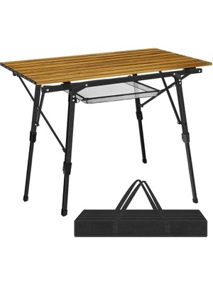 Funky Chaırs Elite Alm. Telk. Ayaklı Kamp Piknik Masa - Ahşap Des