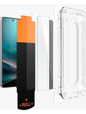 Spigen Samsung Galaxy S25 Edge ile Uyumlu Cam Ekran Koruyucu Kolay Kurulum GLAS.tR EZ Fit Pro HD - AGL09411