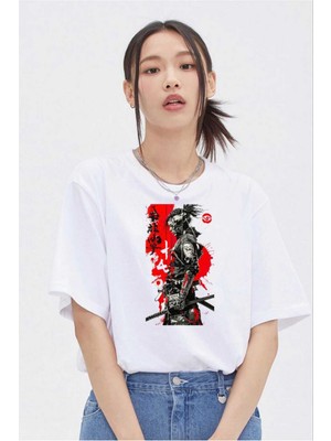 Cakkey Japon Anime Baskılı T-Shirt