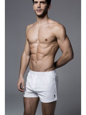 U.S. Polo Assn. Erkek Beyaz Boxer Şort 80054