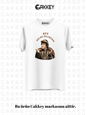 Cakkey Trend Prens Dizisi Komik Replik Baskılı Oversize Rahat Kalıp T-Shirt