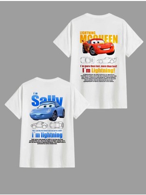 Arabalar Mcquenn & Sally Baskılı T-Shirt