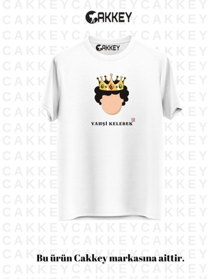 Cakkey Trend Prens Dizisi Komik Replik Baskılı Oversize Rahat Kalıp T-Shirt
