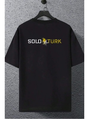 Cakkey Tasarım Solotürk Baskılı Oversize %100 Pamuk T-Shirt