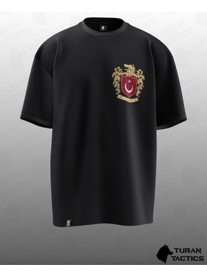 Cakkey Bozkurt Millli Arma Tasarımlı Oversıze Unısex T-Shırt