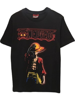 Cakkey Anime One Piece Sırt Baskılı Tişört