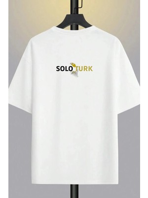 Cakkey Tasarım Solotürk Baskılı Oversize %100 Pamuk T-Shirt