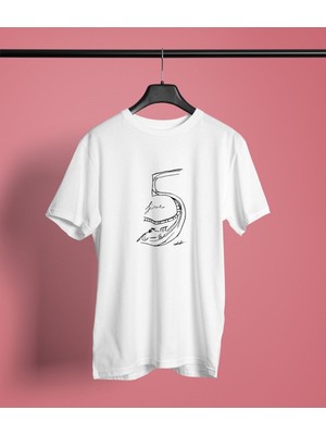 Cakkey Sebastian Vettel 5 Drawing Baskılı T-Shirt