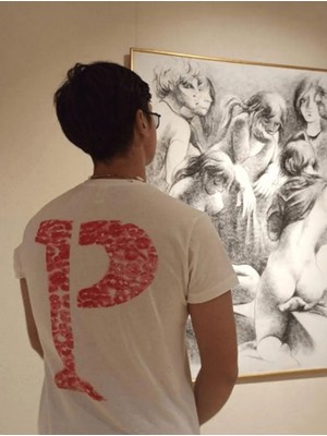 Sevgiliye Harfli Öpücük Kiss Design Baskılı Oversize Unisex T-Shirt