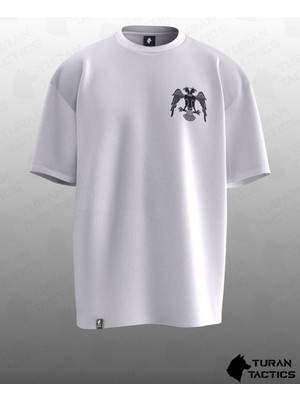 Cakkey Selçuklu Kartalı Tasarımlı Oversıze Unısex T-Shırt