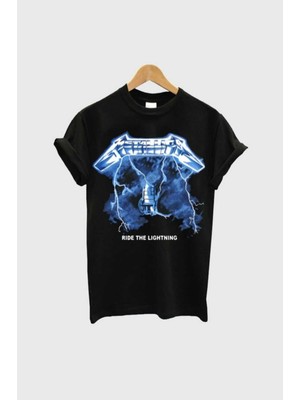 Cakkey Metallıca Baskılı Oversize Unisex Rahat Kalıp Tshirt