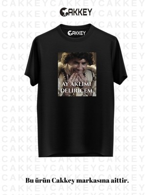 Cakkey Trend Prens Dizisi Komik Replik Baskılı Oversize Rahat Kalıp T-Shirt
