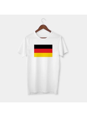Cakkey Almanya Bayrağı Baskılı Tişört