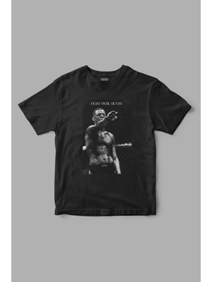 Cakkey Ufc " Fight Until Death " Baskılı Tişört