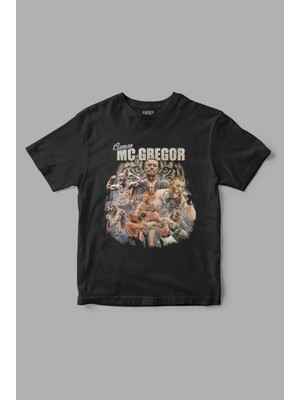 Cakkey Conor Mcgregor " Retro " Ufc Baskılı Tişört