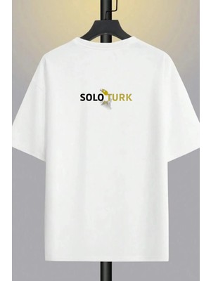 Cakkey Tasarım Solotürk Baskılı Oversize %100 Pamuk T-Shirt