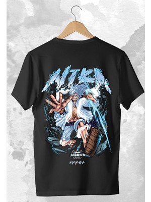 Cakkey One Piece: Monkey D Luffy Baskılı Oversized Anime Tshirt