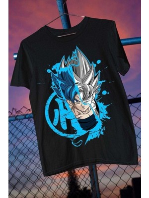 Cakkey Unisex Tasarım Dragon Ball : Son Goku Baskılı Oversize %100 Pamuk T-Shirt