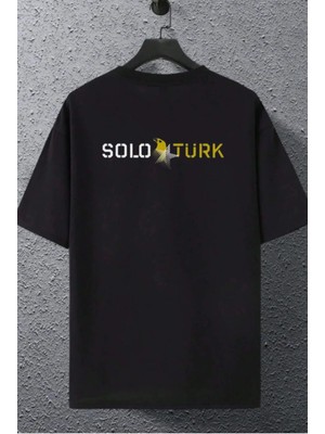 Cakkey Tasarım Solotürk Baskılı Oversize %100 Pamuk T-Shirt