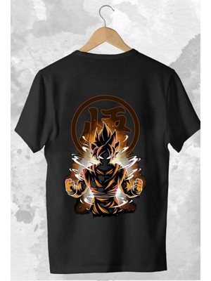 Cakkey Tasarım Dragon Ball : Son Goku Baskılı Oversize %100 Pamuk T-Shirt