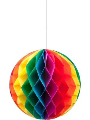 Parti Süsleri Dekoratif Petek Süs 30  cm  Renkli