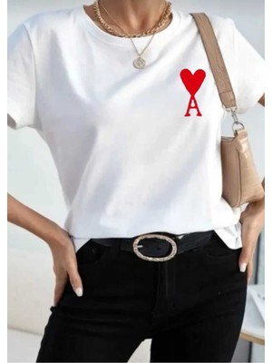 Cakkey Ami Paris Baskılı Unisex Oversize Rahat Kalıp Tshirt