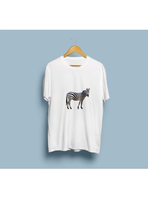 Bahriyeli Collection Oversize Zebra Tasarım Unisex T-Shirt