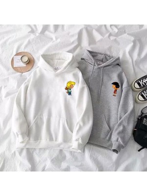 Cedric & Chen Baskılı Sevgili Kombini Sweatshirt 2