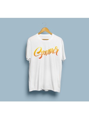 Bahriyeli Collection Oversize Summer / Yaz Yazı Tasarım Unisex T-Shirt