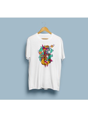 Bahriyeli Collection Oversize Vektör Art / Graffiti Unisex T-Shirt
